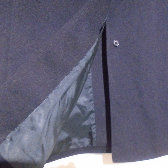 HALSTON Long Wool/Cashmere Winter Coat 44R **FIRM PRICE** - Picture 5 of 8